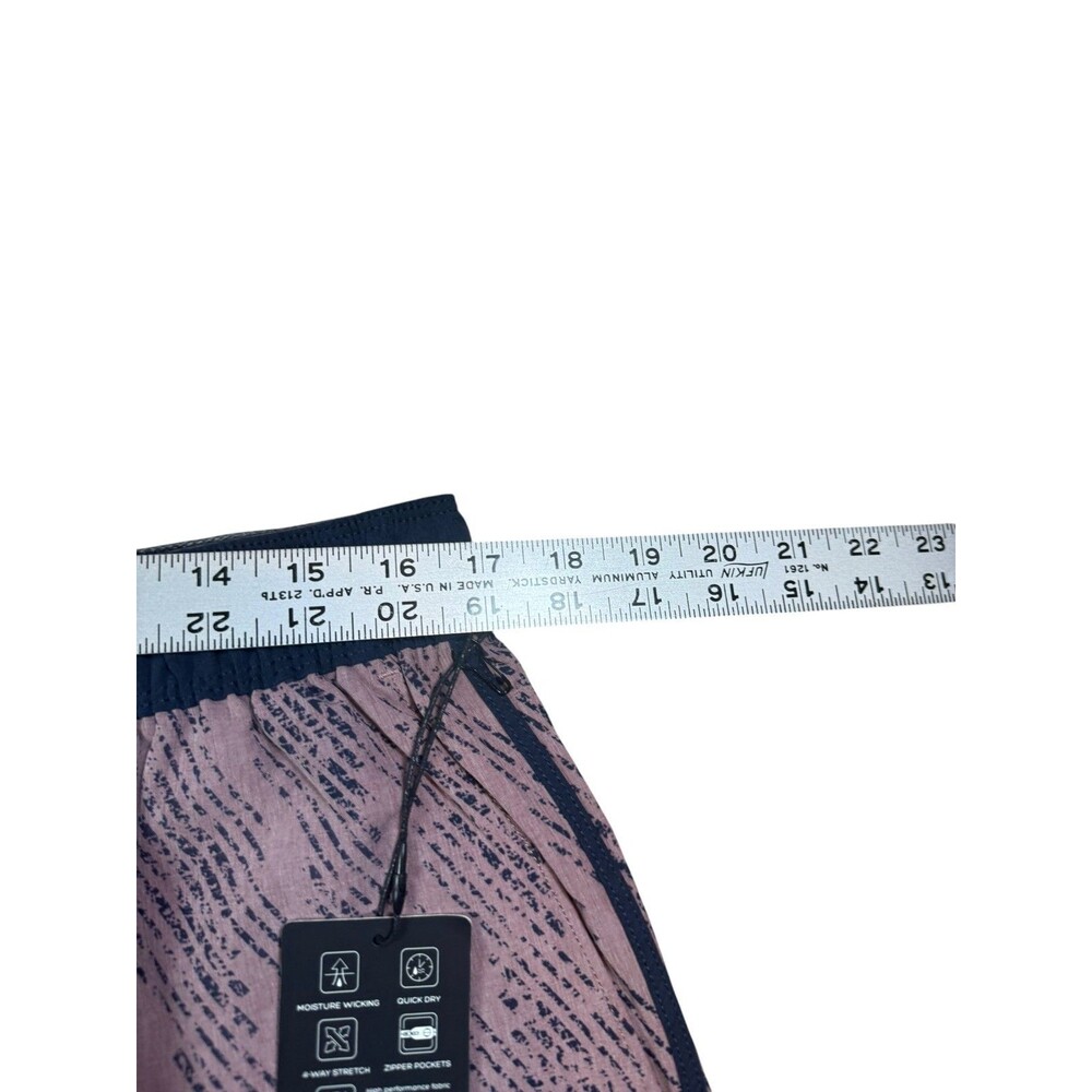 7 Diamonds Core Active Shorts Mens Size XL Pink Athleisure Drawstrings 8" Trunks - Picture 7 of 9